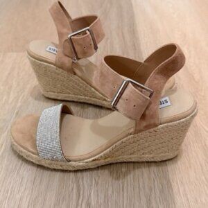 Steven Madden Rhinestone Wedges Espadrille Size 8.5